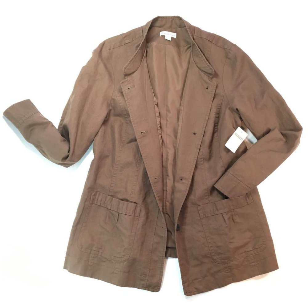 New Coldwater Creek Linen Jacket Plus Size 20/22